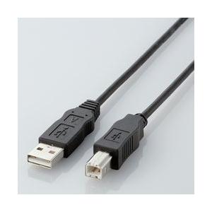 エレコム EU ABタイプ RoHS指令準拠USBケーブル ABタイプ 2.0m ブラック 目安在庫...