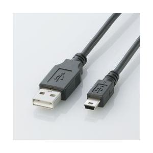 エレコム USB2.0ケーブル A-miniBタイプ 0.5m(ブラック) U2C-M05BK メー...