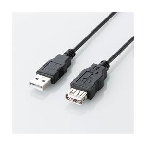 エレコム エコUSB2.0延長ケーブル A-Aメス エコ 2m ブラック U2C-JE20BK メー...