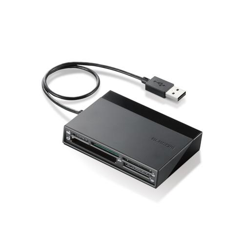 エレコム メモリリーダライタ USBハブ付 SD+MS+CF+XD ブラック MR-C24BK メー...