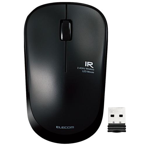 エレコム 省電力 長持ち ワイヤレスマウス USB 3ボタン IR LED 静音 メーカー在庫品