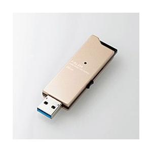 エレコム USBメモリー USB3.0対応 スライド式 高速 DAU 16GB ゴールド メーカー在庫品｜compmoto-y