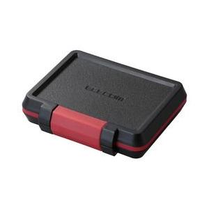 エレコム メモリカードケース ハード SD8枚+microSD8枚収納 ブラック メーカー在庫品