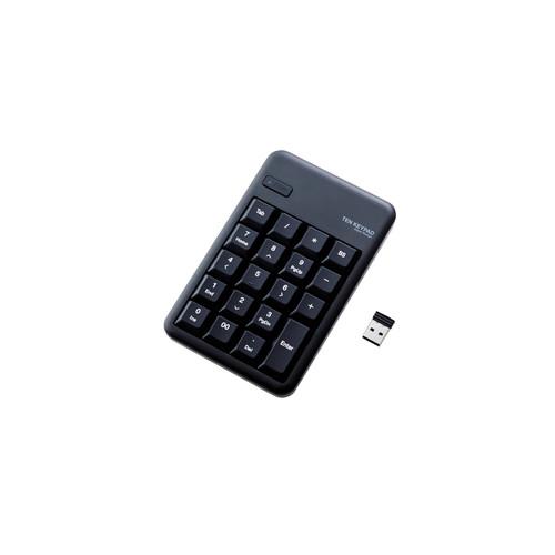 エレコム ワイヤレステンキーボード Mサイズ メンブレン 高耐久 ブラック メーカー在庫品