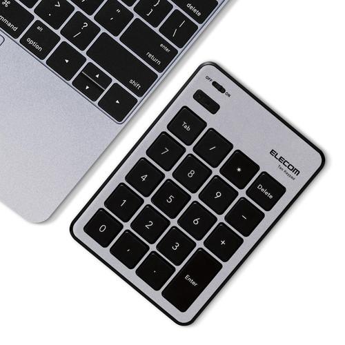 エレコム Bluetoothテンキーパッド パンタグラフ MacOS対応 薄型 シルバー メーカー在...