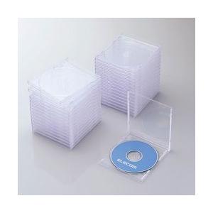 エレコム CD DVDプラケース 1枚収納 30パック クリア CCD-JSCN30CR メーカー在...