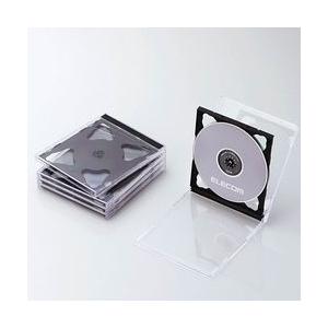エレコム CD DVDプラケース 2枚収納 5パック ブラック CCD-JSCNW5BK メーカー在...