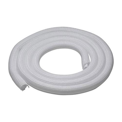 サンワサプライ 編組ケーブルスリーブ(ホワイト・2m巻き・内寸直径19mm) メーカー在庫品
