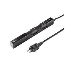 サンワサプライ 回転タップ（AC4個口＋Type-C＋USB-A・PD20W・ブラック) メーカー在...