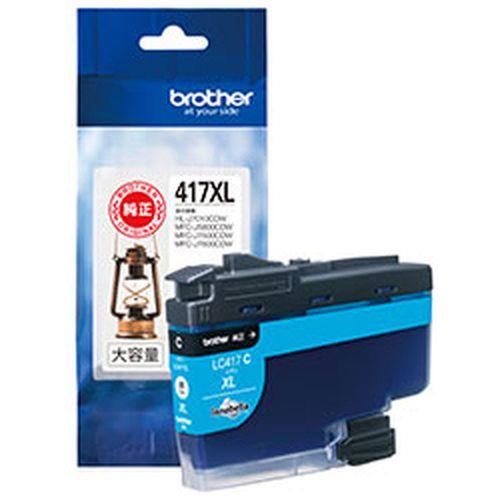 ブラザー 【ブラザー純正】インクカートリッジシアン(大容量)　LC417XLC 目安在庫=○