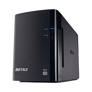 バッファロー HD-WL8TU3/R1J ミラーリング USB3.0 外付HDD 2ドライブ 8TB...