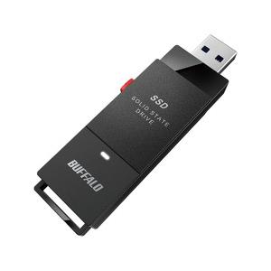 バッファロー SSD-SCT1.0U3-BA PC対応 USB3.2(Gen2) TV録画 スティック型TypeC付属 目安在庫=○｜compmoto-y