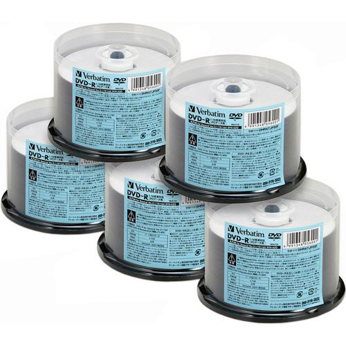 Ｖｅｒｂａｔｉｍ データ用DVD-R 4.7GB 16倍速 ホワイトプリンタブル スピンドル 1箱(...