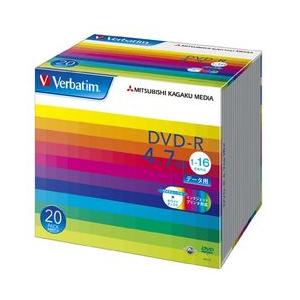 Ｖｅｒｂａｔｉｍ DVD-R 4.7GB 20枚スリム・IJP白ワイド DHR47JP20V1 目安...