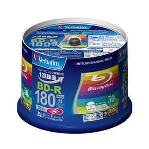 Ｖｅｒｂａｔｉｍ BD-R(Video) 1回録画 130分 1-6倍速 スピンドルケース 50P ...