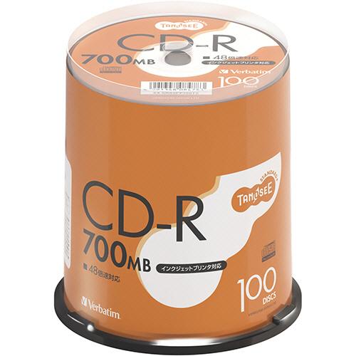 Ｖｅｒｂａｔｉｍ データ用CD-R 700MB 48倍速 ホワイトプリンタブル スピンドルケース 1...