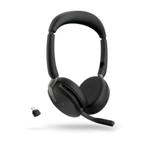 　 Jabra 無線ヘッドセット USB-C 両耳 MS認定 「Jabra Evolve2 65 Flex Link3 目安在庫=○｜compmoto-y