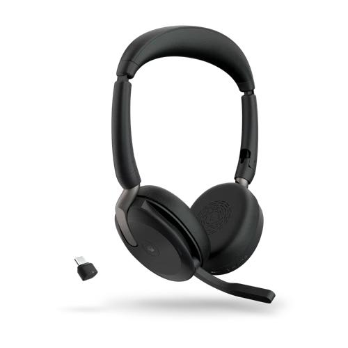 　 Jabra 無線ヘッドセット USB-C 両耳 MS認定 「Jabra Evolve2 65 F...