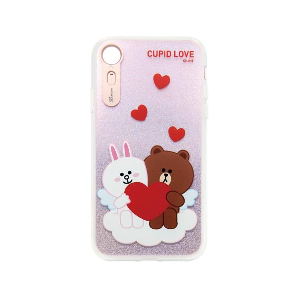 ＬＩＮＥ　ＦＲＩＥＮＤＳ iPhone XR Light UP CASE CUPID LOVE スウ...