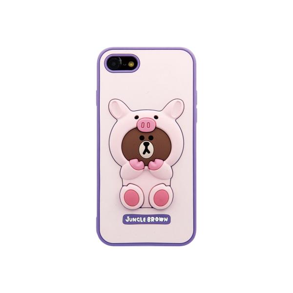 ＬＩＮＥ　ＦＲＩＥＮＤＳ 2020 iPhone SE/8/7 SILICON ピギーブラウン 仕入...