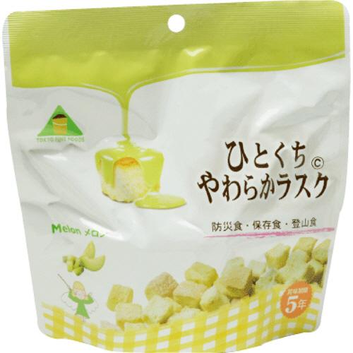 東京ファインフーズ ひとくちやわらかラスク メロン 1ケース(32食) 目安在庫=○