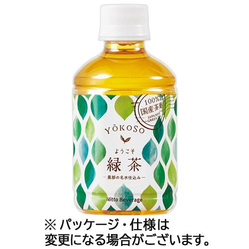 ニットービバレッジ ようこそ(YOKOSO) 緑茶 280mL ペットボトル 1セット(72本:24...