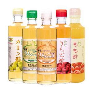 カネショウ 青森の味！色々フルーツビネガーセット(カリン、桃、りんご酢等)275ml 5種 メーカー...