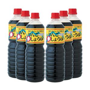 カネショウ 青森の味！りんごバーモント醤油 1000ml 6本セット 目安在庫=○