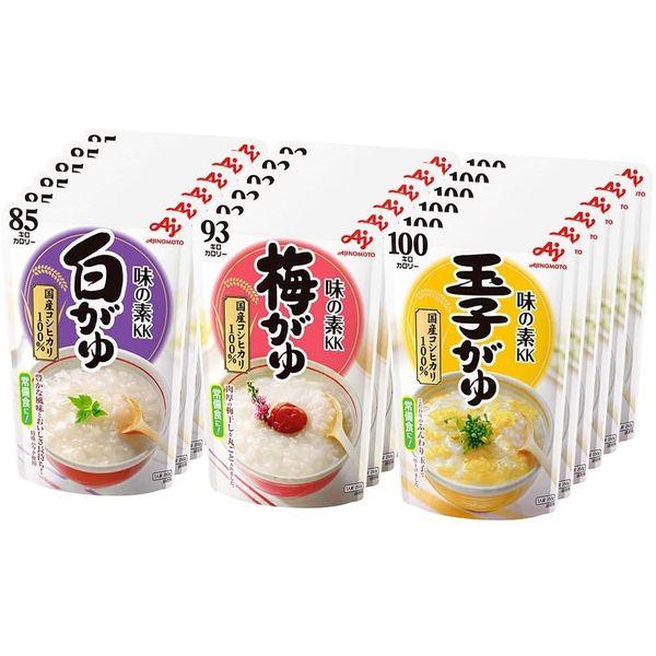 味の素（Ajinomoto） おかゆ 3種×6個(白がゆ6個、梅がゆ6個、玉子がゆ6個) 目安在庫=...