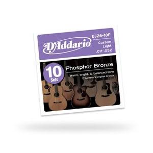 Daddario ダダリオ ダダリオ　アコースティックギター弦マルチパック　EJ26-10P　(EJ26の10セットパック) 仕入先在庫品｜compmoto