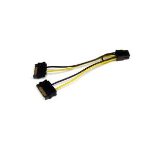 ＳｔａｒＴｅｃｈ．ｃｏｍ SATA電源ケーブル/15.2cm/1x 6ピンPCIe電源 - 2x 1...