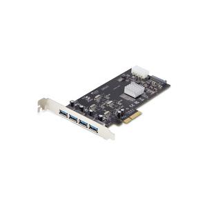 ＳｔａｒＴｅｃｈ．ｃｏｍ USB増設カード/PCIe 2.0 x4 - 4x USB-A/SATA・...
