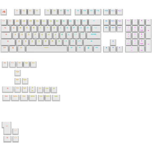 Glorious Glorious GPBT Backlit Keycaps White - US ...