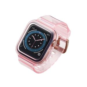 エレコム Apple Watch40mm用ソフトバンパーバンド一体型 クリアピンク メーカー在庫品｜compmoto