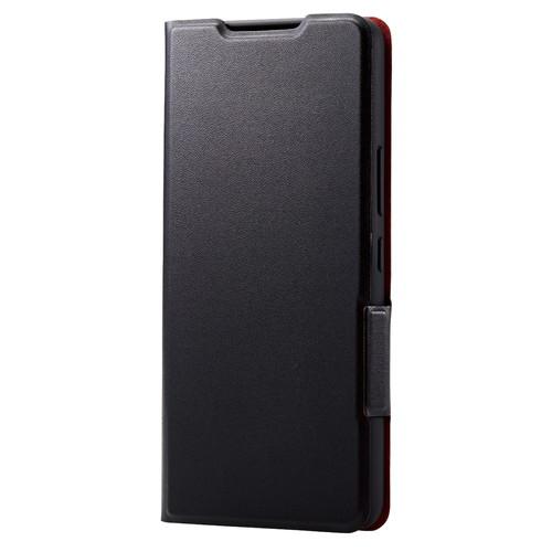 エレコム Galaxy A53 5G ソフトレザーケース 薄型 磁石付き ブラック メーカー在庫品