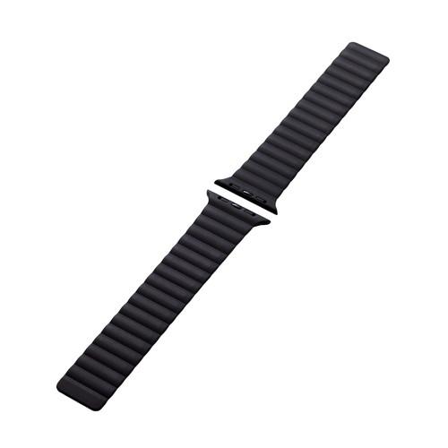 エレコム アップルウォッチバンド 49 46 45 44 42mm シリコン マグネット式 耐衝撃 ...