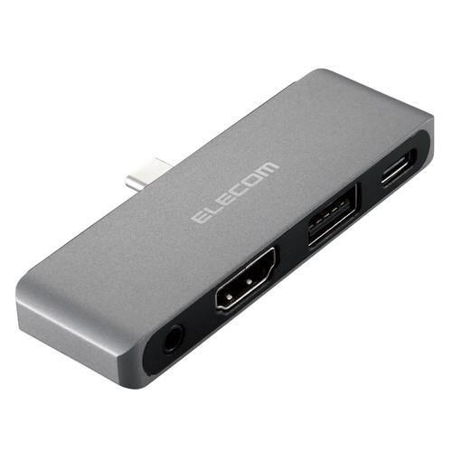 エレコム ドッキングステーション TypeCハブ 4-in-1 PD 55W出力 USB-C×1 U...