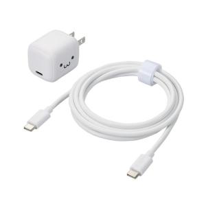 エレコム USB Type-C 充電器 PD PPS 30W 1ポート TypeCケーブル 付属 1.5m シロチャン メーカー在庫品｜compmoto