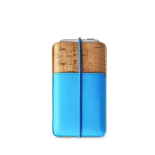 ＺＥＮＵＳ iPhone5/5C Masstige E-Cork Pouch ネオンブルー 目安在庫...