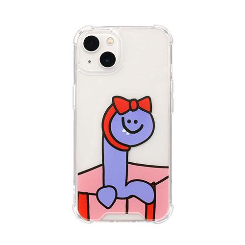 168cm ハイブリッドクリアケース for iPhone 13 Pueple Olly with ...