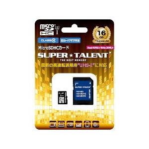 ＳｕｐｅｒＴａｌｅｎｔ UHS-I Class10 対応 microSDHCカード 16GB ST16MSU1P 目安在庫=△｜compmoto