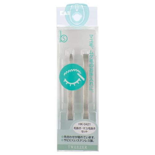 貝印 Bs毛抜き・マユ毛抜きセット 1セット(2本) 目安在庫=○