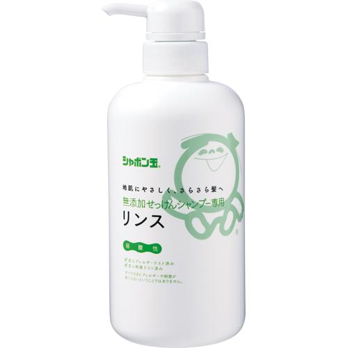 シャボン玉石けん シャボン玉 無添加せっけんシャンプー専用リンス 本体 520mL 1本 目安在庫=...