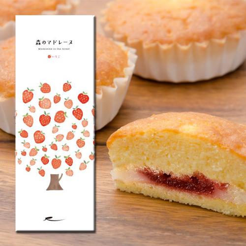 ラグノオ 青森の味！ 森のマドレーヌ いちご 5個入 特産品