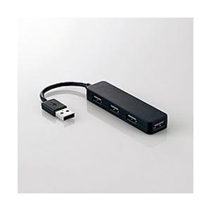 エレコム USBHUB2.0 カラフルモデル バスパワー 4ポート ブラック U2H-SN4NBBK...