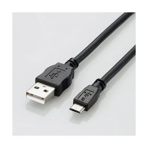 エレコム タブレット用USB2.0ケーブル A-microB 2A出力 0.8m ブラック メーカー在庫品