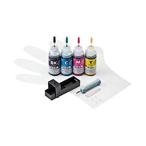 サンワサプライ 詰め替えインク BCI-351BK・C・M・Y用(4色・各30ml) INK-C35...