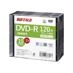 バッファロー 光学メディア DVD-R 録画用 法人チャネル向け 10枚+2枚 目安在庫=△｜compmoto