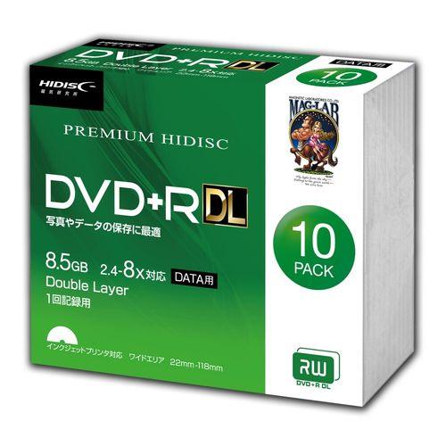 ＨＩＤＩＳＣ DVD+R DL 8倍速対応 8.5GB 1回 データ記録用 インクジェットプリンタ対...