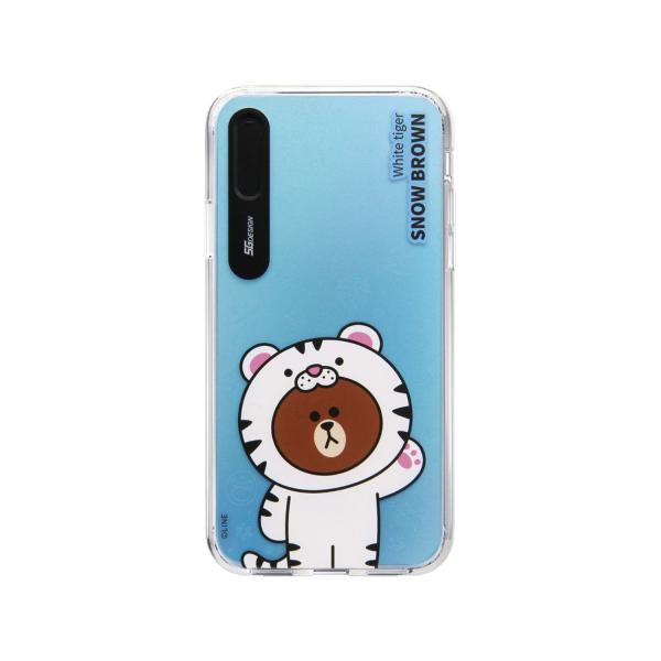 ＬＩＮＥ　ＦＲＩＥＮＤＳ iPhone XS / X JUNGLE BROWN Light UP ス...